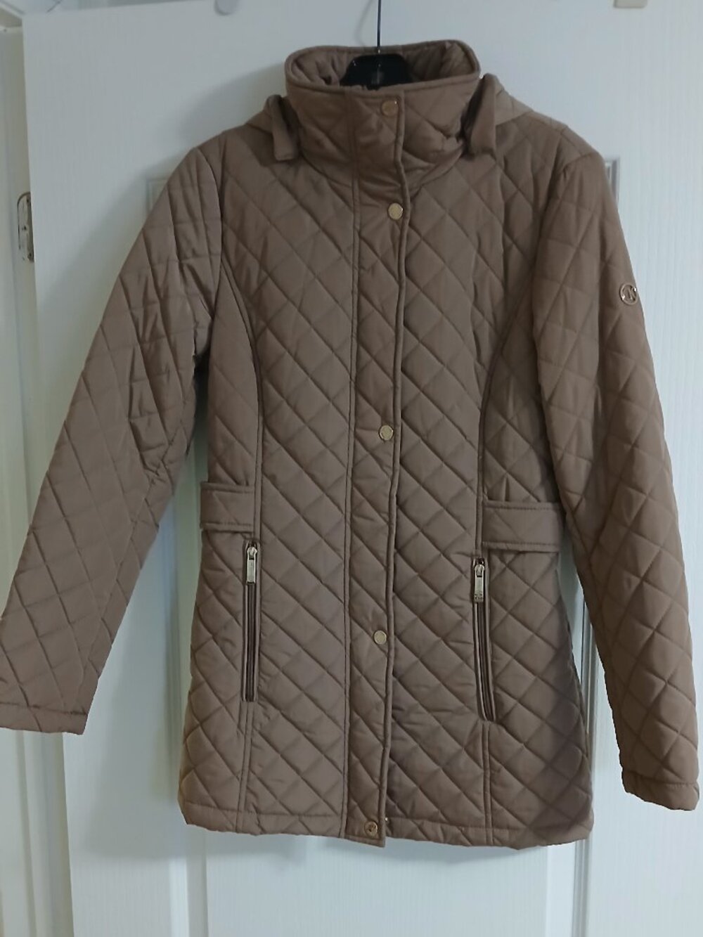 Calvin Klein Quilted Jacket With Removeable Hood, XS, Like New